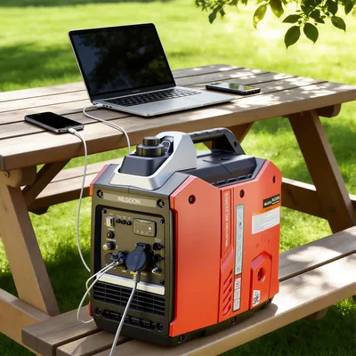 Produktbild von 2200W Inverter Stromerzeuger Benzin tragbar Notstromaggregat 4-Takt-Motor 18kg