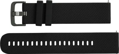 Produktbild von vhbw Ersatz L Armband kompatibel mit Samsung Galaxy Watch 46mm (SM-R805) Fitnessuhr, Smartwatch - Silikon schwarz