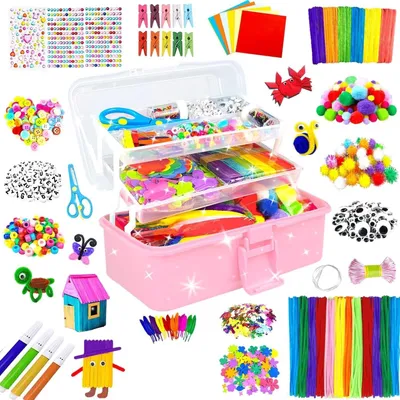 Zdjęcie produktu dla Zestaw Kreatywny XXL Kuferek Artystyczny dla Dzieci DIY Prezent