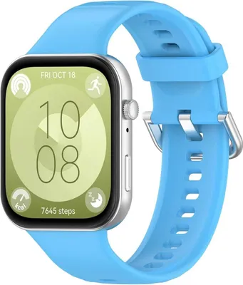 Produktbild von Bizon Armbanduhr Silikon Pro Huawei Watch Fit 3 blau