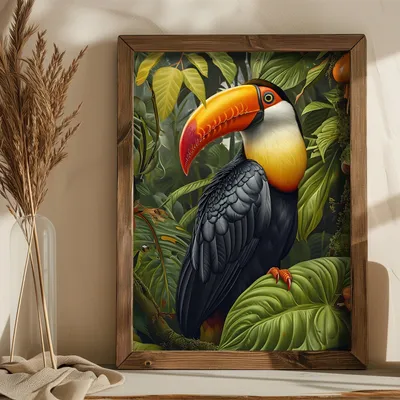 Zdjęcie produktu dla Wallity, AI190, Dekoracyjny obraz MDF w ramie, wielokolorowy, 100% MDF, 35 x 47 x 3,5 cm