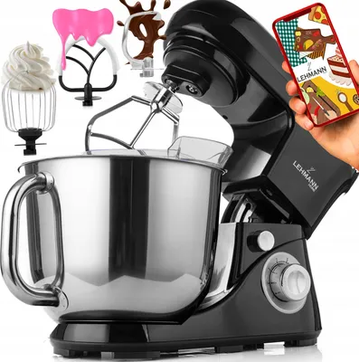Produktbild von Planeten-Küchenmaschine Mixer Lehmann 2200W Kit Schutzhülle Leistungsstark