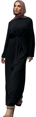 Productafbeelding van Jazvano abaya jurk voor vrouwen, geschikt voor moslims, voor Eid en gebed, Dubai maxi kaftan, islamitische stijl