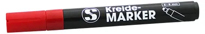 Produktbild von Schneider Kreidestift, rot, 5 mm Strichstärke, abwischbar, für glatte Oberflächen