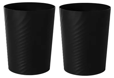 Image de Poubelles en plastique pour la salle de bain et la cuisine (lot de 2)