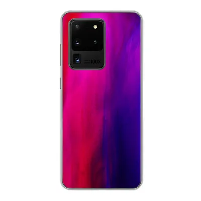 Produktbild von MuchoWow® Handyhülle Schutzhülle Hülle für Samsung Galaxy S20 Ultra Färben - Rosa - Lila - Abstrakt Silikon Softcase Handy Hülle - Karteninhaber