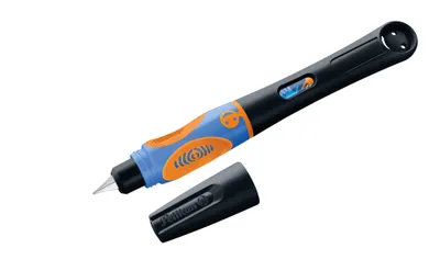 Produktbild von Pelikan griffix Füllhalter Neon Black für Linkshänder in Faltschachtel