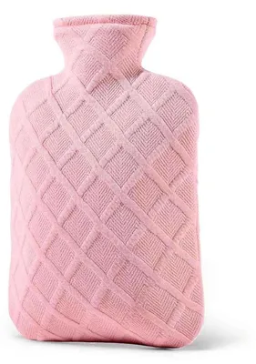 Immagine prodotto di Borsa dell'acqua calda rosa da 2 litri in PVC con rivestimento removibile