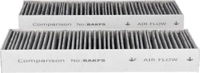 Produktbild von Geruchsfilter Set wie BORA BAKFS 340x123mm für Kochfeld mit Dunstabzug 2Stk