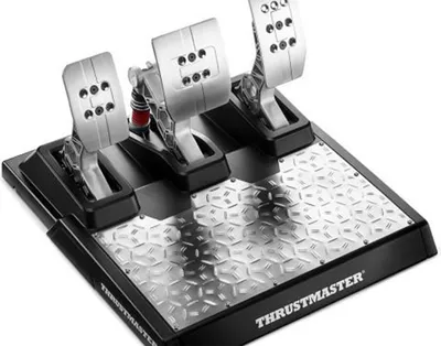 Immagine prodotto di Thrustmaster T-LCM USB Pedali Pedaliera Magnetica PC PlayStation 4 Xbox One Nero Stainless Steel