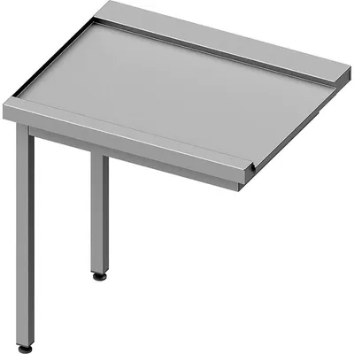 Produktbild von Ablauftisch ECO auf zwei Beinen 800x670x870 mm, Anbauseite links, mit Aufkantung, Selbstmontage