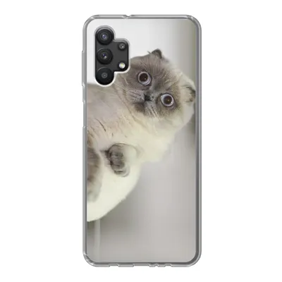 Produktbild von MuchoWow® Handyhülle Schutzhülle Hülle für Samsung Galaxy A32 5G Katze - Tier - Wohnzimmer Silikon Softcase Handy Hülle - Softcase