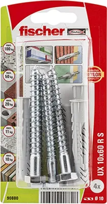 Produktbild von fischer Universaldübel UX 10x60 R S K(4) 5 Stk