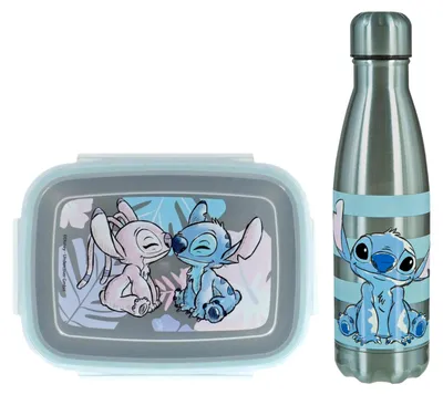 Produktbild von Lilo & Stitch Lunch-Set; Brotdose und Trinkflasche