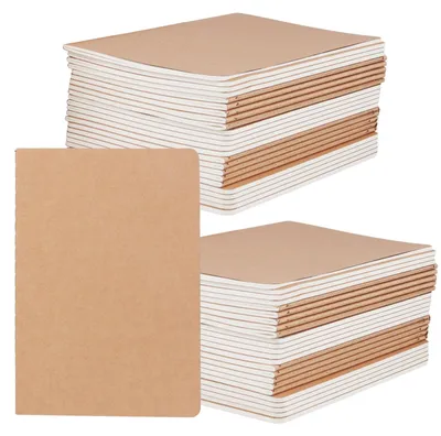 Obrázek produktu pro Blok A5 - 50 kusů - 72 stran - papír 80 g/m² - bez linek - ideální pro poznámky a deník - zápisník