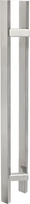 Obrázok produktu pre KOTARBAU® Vonkajšie kovanie na dvere Obojstranná nerezová oceľ INOX 45° kľučka na vchodové dvere 1200x1600 mm