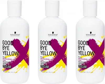Produktbild von Goodbye Yellow Neutralisierendes Shampoo 3x300 ml