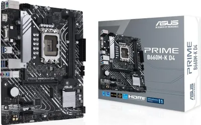 Produktbild von Asus 90Mb1950-M1Eay0 Prime B660M-K D4//Lga1700,B660,Usb3.2 Gen 1,Mb