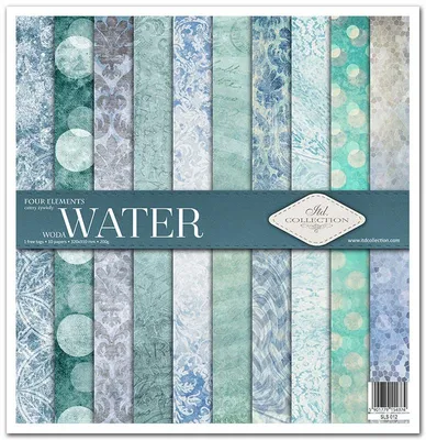 Produktbild von Scrapbooking-Papier Set 30×30 cm – SLS-012 Four Elements: Water – ITD Collection