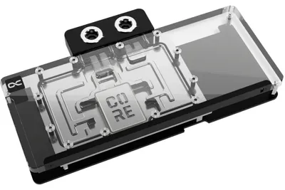 Produktbild von ALPHACOOL Core RX 9070 Mercury GPU Wasserblock, ARGB, mit Backplate - Acryl