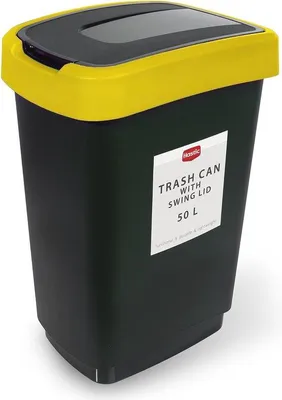 Produktbild von Famanu Abfallbehälter mit Klappdeckel - 50 Liter, Kunststoff