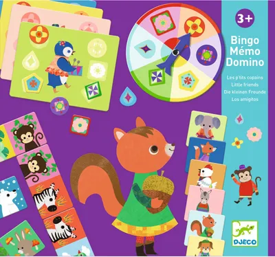 Image de Bingo, Mémo, Domino, Friends, Djeco