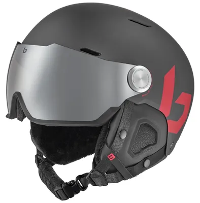Image de Bollé Might Visor Titanium Red Matte L (59-62 cm) Casque de ski