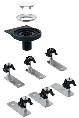 Produktbild von Geberit Rohbauset, zu Setaplano, stockwerksdurchdringende Installation, mit 6 Füßen