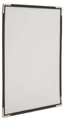 Produktbild von Securit 3er-Set Speisekarten CRISTAL, je 1 x A4, transparent, brauner Rand