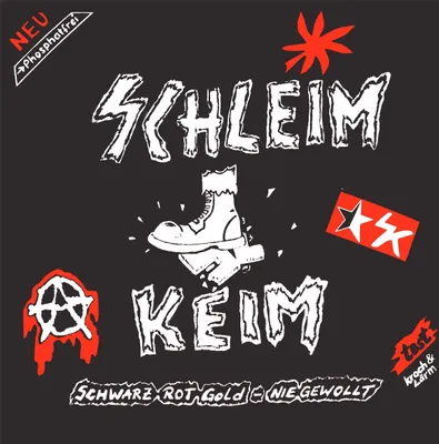 Produktbild von Schleimkeim - Schwarz, rot, gold, Aufnäher