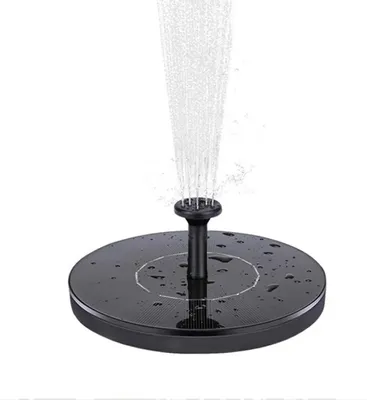 Produktbild von Solar Springbrunnen 3.5W Solar Teichpumpe, Eingebaute 1500mAh Batterie, Solar Schwimmender Fontäne Pumpe mit 6 Fontänenstile für Garten