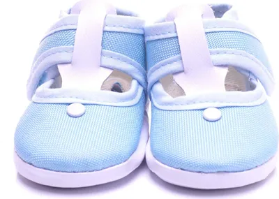 Produktbild von Toma Baby Krabbel Schuhe mit Klettverschluss Hellblau 11cm EU18
