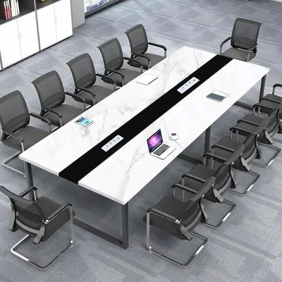 Produktbild von Konferenztisch mit Kabelmanagement 460x120x74cm Modern für Büro
