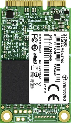 Produktbild von Transcend TS256GMSA370S, 256 GB, mSATA, 530 MB/s, 6 Gbit/s