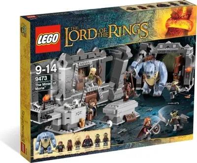 Produktbild von Lego 9473 Der Herr Der Ringe Die Minen Von Moria 6 Figuren Höhlentroll Skelette