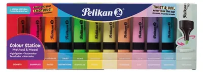 Zdjęcie produktu dla Zakreślacz 12 kolorów + podstawka PELIKAN