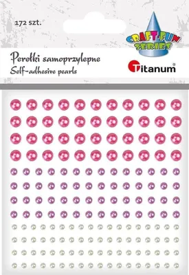 Immagine prodotto di Perline autoadesive Titanum: assortimento di colori, 172 pezzi