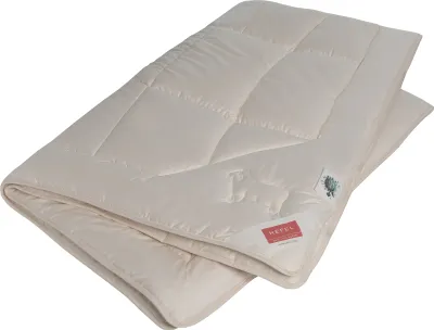 Produktbild von HEFEL Bettdecke Bio Wool Ganzjahredecke 100% Schafschurwolle (kbT) 400 g/m² 155 x 220 cm