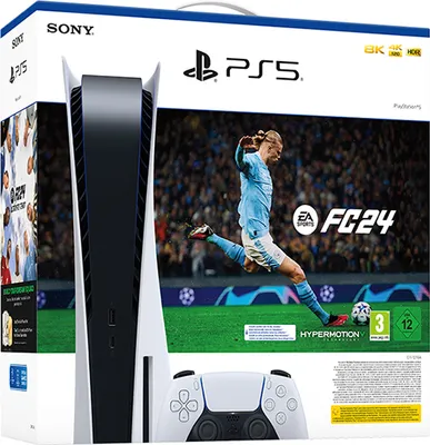 Produktbild von Sony Playstation 5 Disk Edition 825GB White + EA Sports FC24 Wie Neu