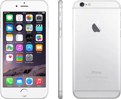 Obrázek produktu pro Apple iPhone 6, 11,9 cm (4.7"), 1 GB, 16 GB, 8 MP, iOS 8, Stříbrná