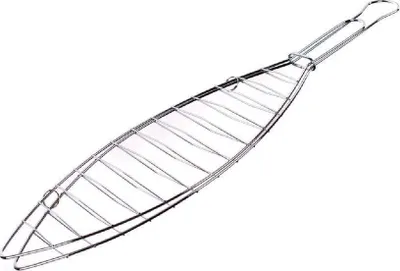 Produktbild von GLÜCKLICHES GRÜN GLÜCKLICHES GRÜN Gitter Grill zum Fisch Grillen 30 x 10,5 x 42 cm