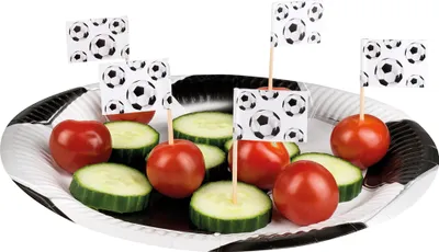 Produktbild von Flaggen-Spießchen Fußball 24 Stk