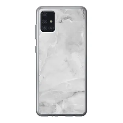 Produktbild von MuchoWow® Handyhülle Schutzhülle Hülle für Samsung Galaxy A52 5G Marmor - Stein - Weiß - Grau - Marmoroptik Silikon Softcase Handy Hülle - Umschlag