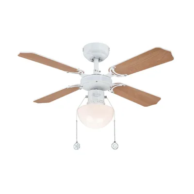 Image de Westinghouse Ventilateur de plafond avec éclairage et chainettes Portland Ambiance Blanc 90 cm