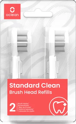 Produktbild von Oclean Standard Clean Toothbrush Head Replacements FDA Approved - Pack of 2 White