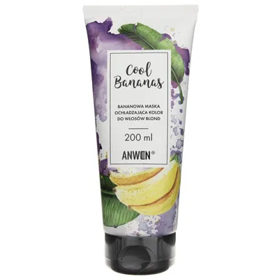 Zdjęcie produktu dla ANWEN Cool Bananas Purple Cool-Tone Mask 200 ml - Cool Bananas fioletowa maska ochładzająca kolor