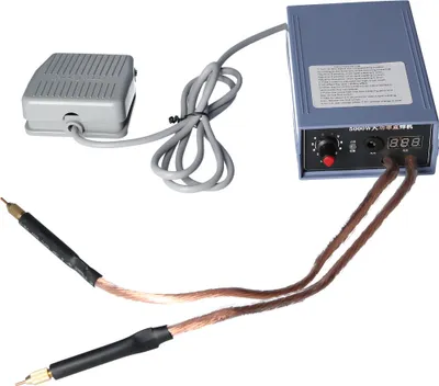 Zdjęcie produktu dla zgrzewarka punktowa o dużej mocy 5000 W, przenośna, prąd regulowany w zakresie 0-800 A, do akumulatorów litowo-jonowych, wtyczka UE