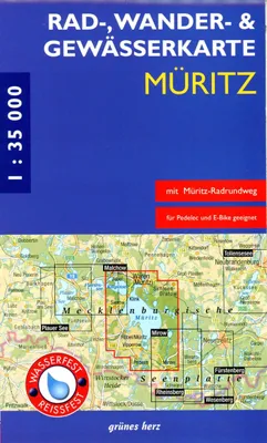 Produktbild von Rad-, Wander- und Gewässerkarte Müritz