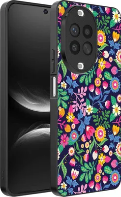 Produktbild von Geeignet für Huawei Nova 14 Telefon Fall mit Blumendruck - TPU zurück Abdeckung Fall Blumendesign - Smartphonica
