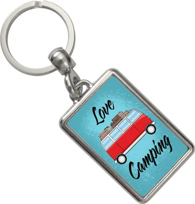 Produktbild von Love Camping Schlüsselanhänger mit Campingbus